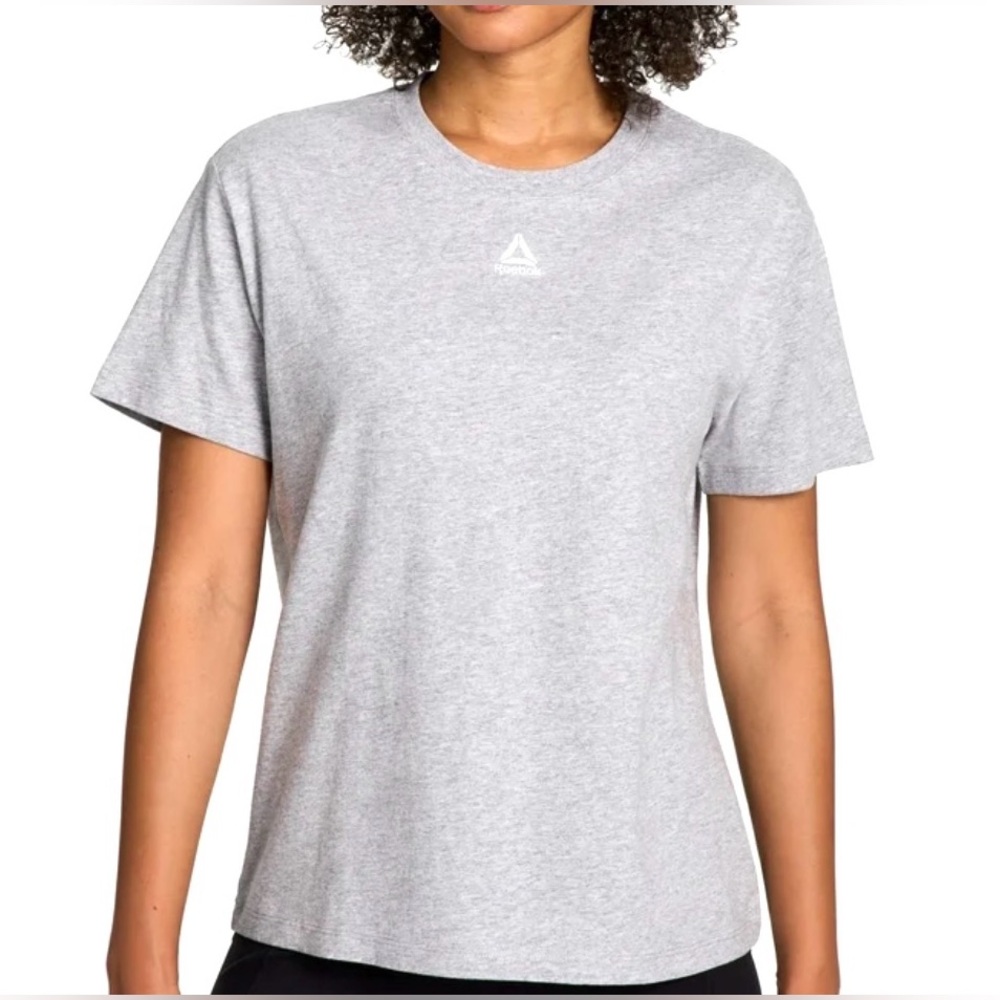 Reebok Women's Light Gray Short Sleeve Tee